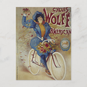 Cycles Wolff American Bicycle Poster Postkarte