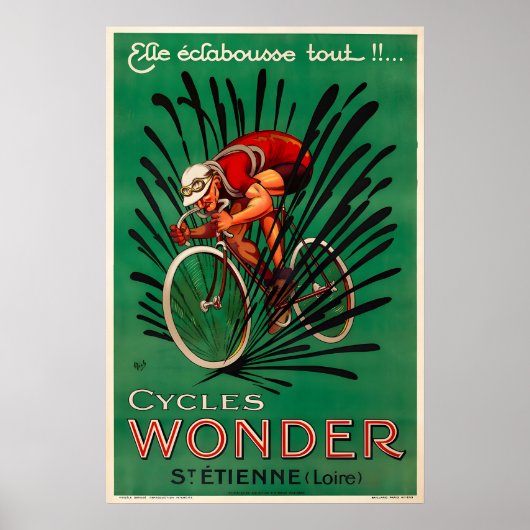 Cycles Wonder Bicycle Poster Prints (Vorne)