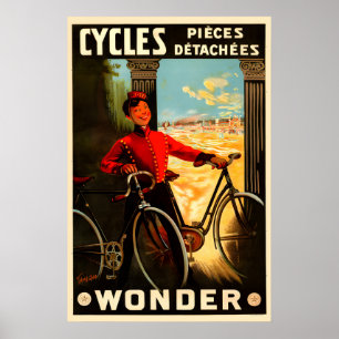 Cycles Wonder Fahrradposter Poster
