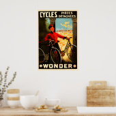 Cycles Wonder Fahrradposter Poster (Küche)