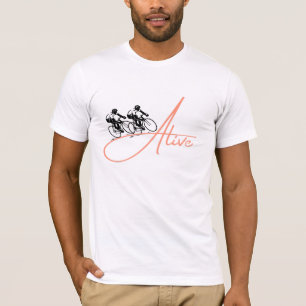Cycling Alive T-Shirt Grafik T-Shirt für Fahrrad