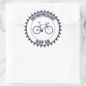 Cycling Antidepressivum, Schlafhilfe Runder Aufkleber (Tasche)