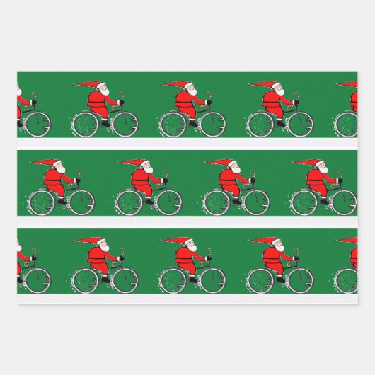 Cycling Bicycle Holiday Gift Geschenkpapier Set (Vorderseite)