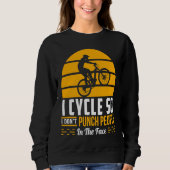 Cycling Biking Triathlon Workout Train Bike Athlet Sweatshirt (Vorderseite)