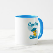 Cycling Chick #3 Tasse (VorderseiteRechts)