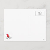 Cycling Christmas Feiertagspostkarte (Rückseite)