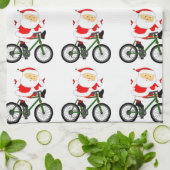 Cycling Christmas Handtuch (Gefaltet)