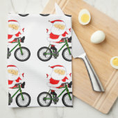 Cycling Christmas Handtuch (Viertel Falte)
