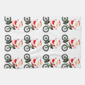 Cycling Christmas Handtuch (Horizontal)