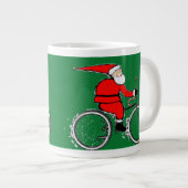 Cycling Christmas Holiday Jumbo-Tasse (Vorderseite Rechts)