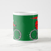 Cycling Christmas Holiday Jumbo-Tasse (Vorderseite)