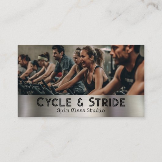 Cycling Class Studio in Session Visitenkarte (Vorderseite)