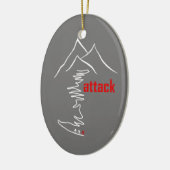 Cycling Climb, Angriff Keramik Ornament (Links)