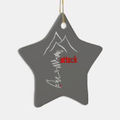 Cycling Climb, Angriff Keramik Ornament (Rechts)