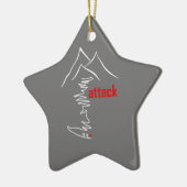 Cycling Climb, Angriff Keramik Ornament (Links)