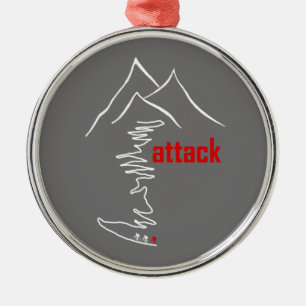 Cycling Climb, Angriff Ornament Aus Metall