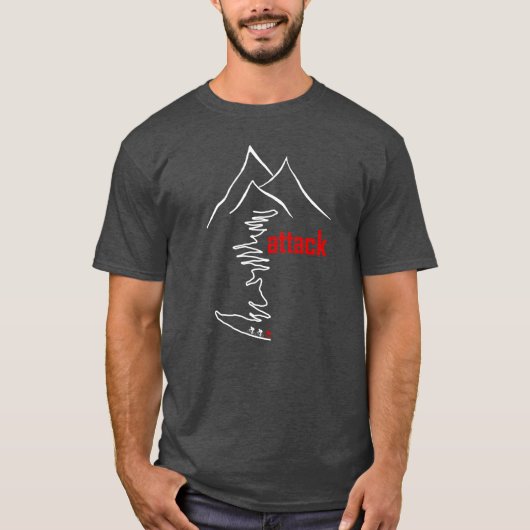Cycling Climb, Angriff T-Shirt (Vorderseite)