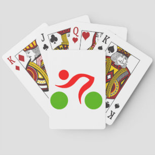 Cycling cooles Logo Spielkarten