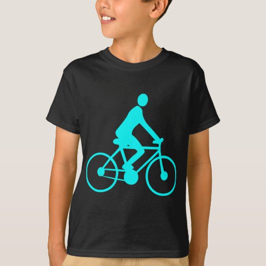 Cycling - Cyan T-Shirt (Vorderseite)