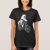 Cycling Cyclist Halloween Ghost Riding Bicycle Bik T-Shirt (Vorderseite)