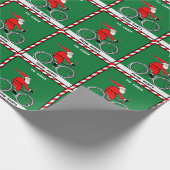 Cycling Cyclist Holiday Gift Geschenkpapier (Ecke)