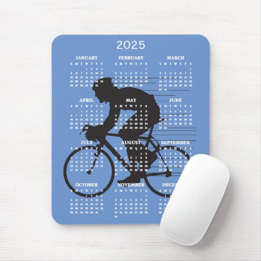 Cycling Design 2025 Calendar Mouse Pad Mousepad (Mit Mouse)