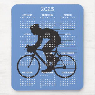 Cycling Design 2025 Calendar Mouse Pad Mousepad