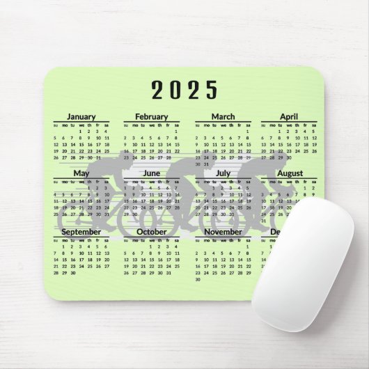 Cycling Design 2025 Calendar Mouse Pad Mousepad (Mit Mouse)