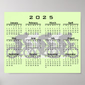 Cycling Design 2025 Calendar Poster (Vorne)