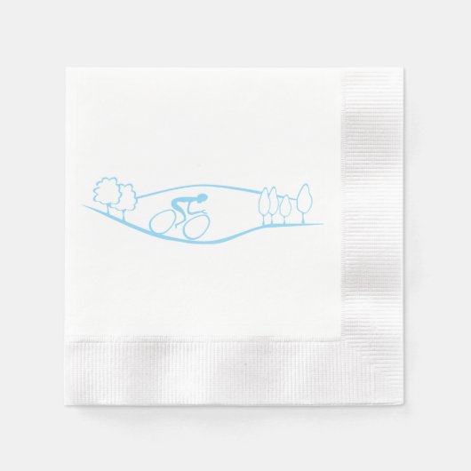 Cycling Design Napkin Serviette (Vorderseite)