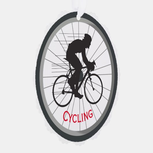 Cycling Design Paper Ornament Card (Rechts)