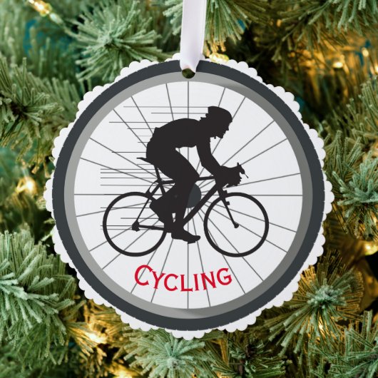 Cycling Design Paper Ornament Card (Insitu (Baum))
