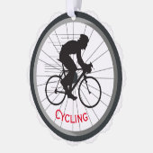 Cycling Design Paper Ornament Card (Links)