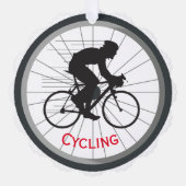 Cycling Design Paper Ornament Card Karte (Vorderseite)