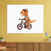 Cycling DINOSAUR T-REX Leinwanddruck (Insitu (Wohnzimmer))