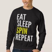 Cycling Eat Sleep Spin Repeat Sweatshirt (Vorderseite)
