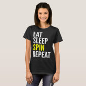 Cycling Eat Sleep Spin Repeat T-Shirt (Vorne ganz)