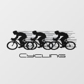 Cycling-Entwurfsfensterklammer Fensteraufkleber (Blatt)