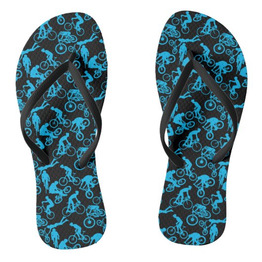 Cycling Freestyles Pattern.b x4 Black BG Badesandalen (Fußbett)