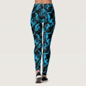 Cycling Freestyles Pattern.b x4 Black BG Leggings (Rückseite)