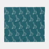 Cycling Frog Fleecedecke (Vorderseite (Horizontal))