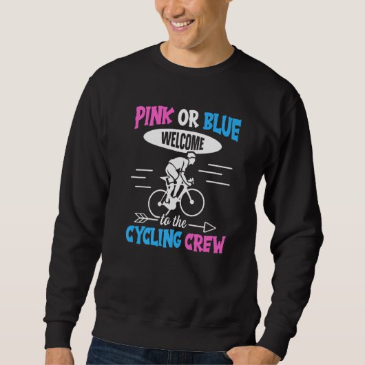 Cycling Gender Reveal for a Cycling Family Sweatshirt (Vorderseite)