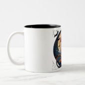 Cycling Ghost Zweifarbige Tasse (Links)