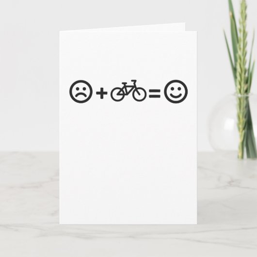 Cycling Happiness Bicycle Bike Cyclist Karte (Vorderseite)