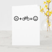 Cycling Happiness Bicycle Bike Cyclist Karte (Gelbe Blume)