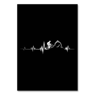 Cycling Heartbeat Racing Bicycle Mountain Bike Tischnummer