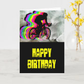 Cycling in the Clouds Karte (Gelbe Blume)