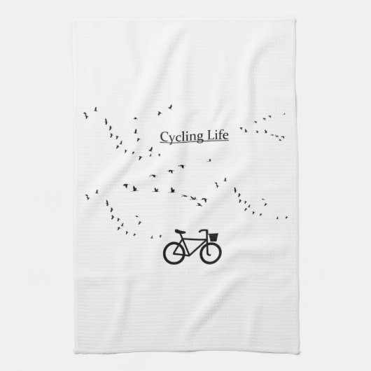 Cycling Life Geschirrtuch (Vertikal)