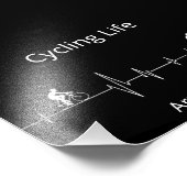 Cycling Life, Heartbeat anpassbar Fotodruck (Ecke)