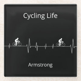 Cycling Life, Heartbeat anpassbar Glasuntersetzer